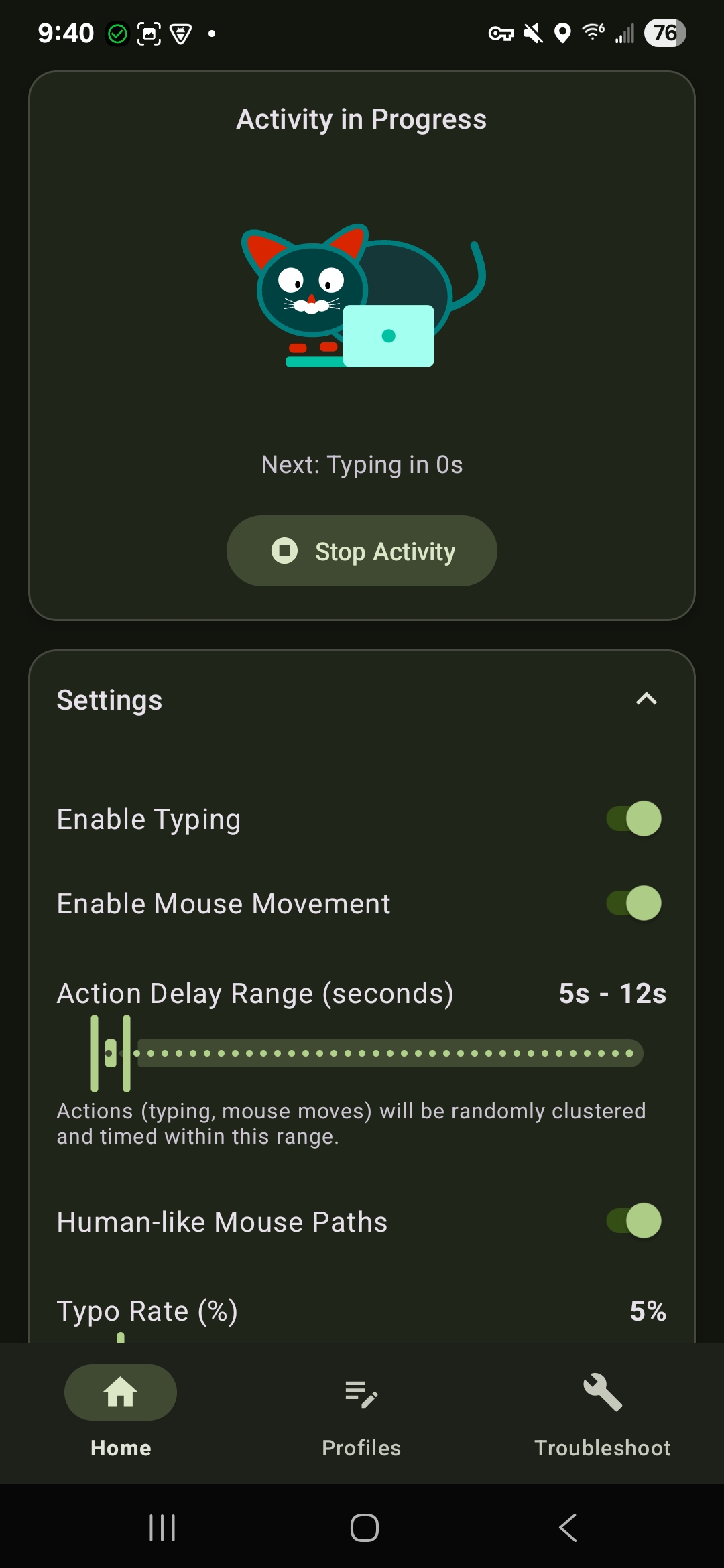 StayGreen App Screenshot